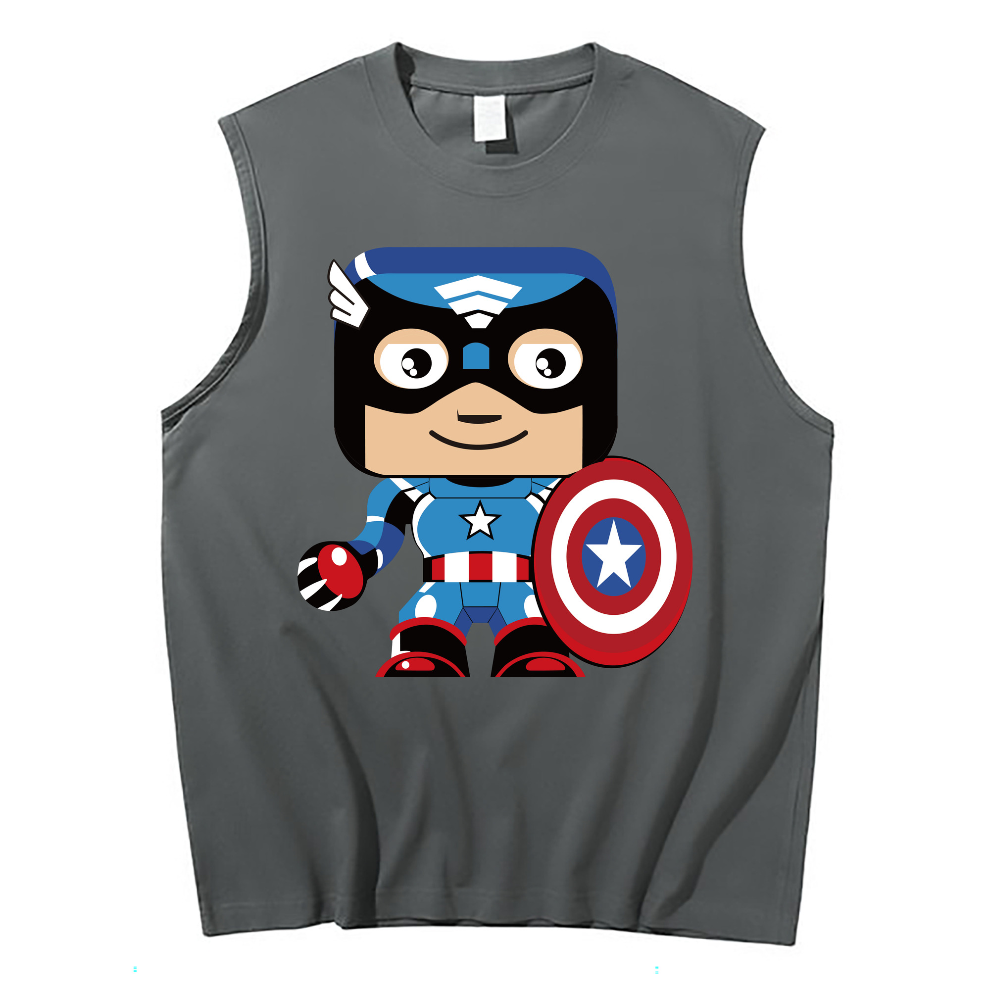 （画像用） アベンジャーズ The Avengers コットン100％タンクトップ（フロントプリント）